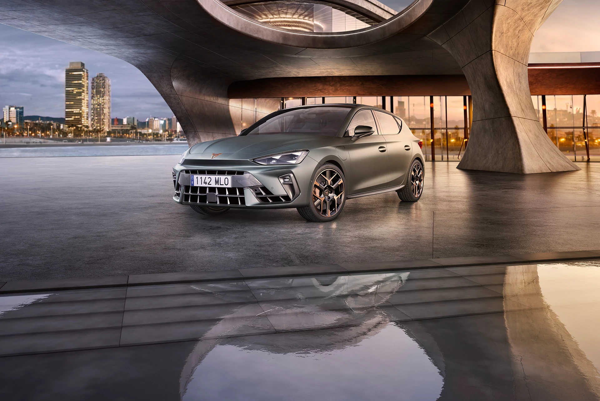New Cupra Leon 2024 Hybrid Car Enceladus Grey